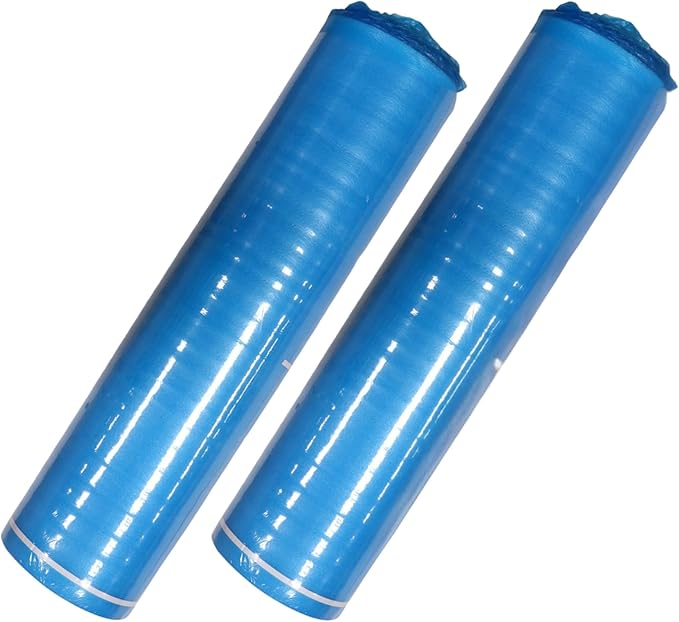 400SQFT AMERIQUE 2MM Premium Flooring Padding 3-in-1 Heavy Duty Foam Blue, 200SF/Roll, Pack of 2 Underlayment, with Tape & Vapor Barrier by AMERIQUE