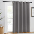 NICETOWN Doorway Curtain Panel for Bedroom - Room Darkening Light Blocking Thermal Insulated Solid Ring Top Blackout Window Drapes for Living Room (1 Panel, W66 x L84, Gray) by NICETOWN