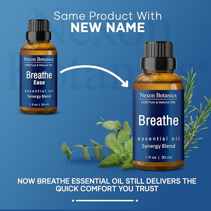 Breathe Essential Oil Blend 30 ml - Breath Sinus Relief with Menthol Oils - for Humidifiers, Diffusers, and Aromatherapy - Nexon Botanics - Image 5