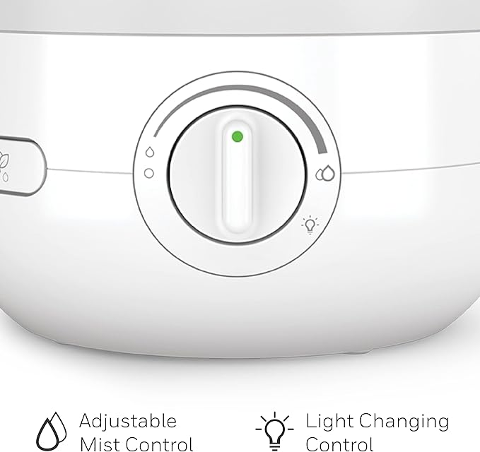 Honeywell Ultra Glow Light Changing Humidifier and Diffuser – Cool Mist Humidifier for Bedroom or Office with Essential Oil Diffuser - Image 5