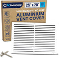 25x20 Inch (Duct Opening) Air Return Vent Cover Decorative – Premium Aluminum AC Vent Cover for Ceiling & Wall, Rustproof Grille, Ideal for Home HVAC Grille, Durable & Easy to Install by ACLAMINAIRE by LAMINAIRE