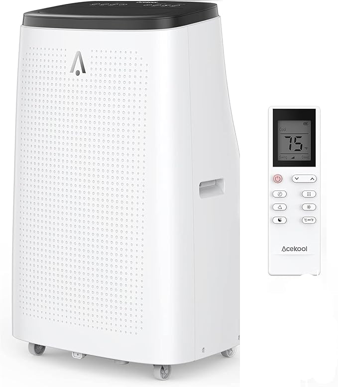 GAOMON 14000 BTU Portable Air Conditioner for Large Rooms up to 700 Sq.Ft - 3-in-1 Energy-Efficient AC Unit with Dehumidifier, 3-Speed Fan & Remote Control, Quiet Operation, Compact Design by GAOMON