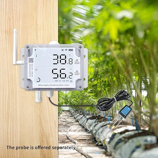 UbiBot GS1-AETH1RS Ethernet & WiFi Temp/Humidity/Illumination Sensor, Data Logger, External Probe, Scheduled Reports, Multiple Alert, Support Local Deployment (2.4GHz WiFi & Ethernet, No Hub Required) - Image 5