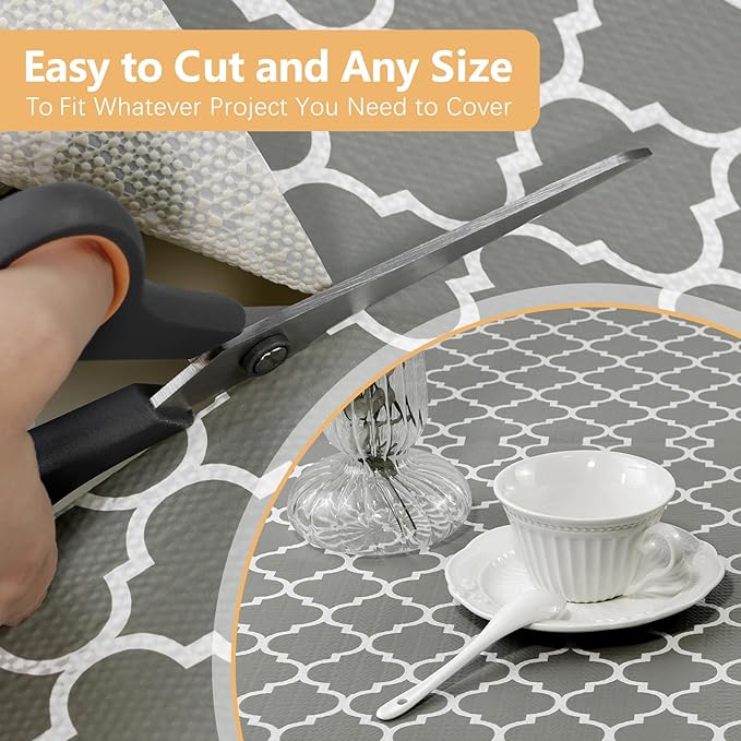Drawer Shelf Liner Non Adhesive, Slip Resistant Easy to Clean Protect Kitchen Mats Thickened Strong Grip for Cabinet, Pantry, Tool Box, Cupboard, Dresser, Bathroom (Gray, 17.5 in x 30 FT) - Image 8
