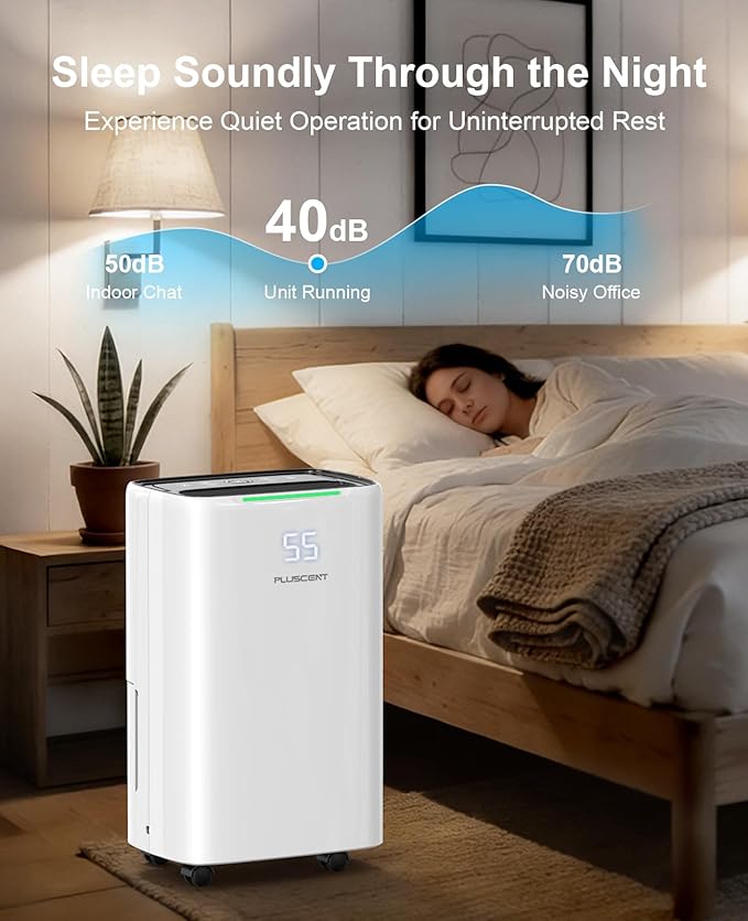 5000 Sq.Ft Dehumidifiers for Home, 52 Pints Compressor Dehumidifier for Basement with Drain Hose, Smart Humidity Control, Auto Defrost, Auto Restart, 24H Timer, for Bedroom, Large Rooms - Image 6