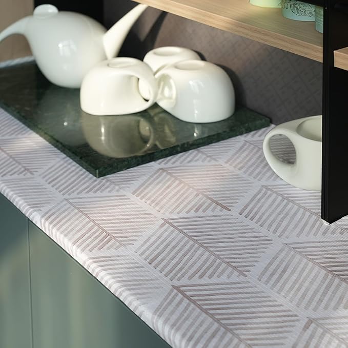 Shelf Liners for Kitchen Cabinets, 16IN x 10FT Non Adhesive and Strong Non-Slip Shelf Cabinet Drawer Liners for Kitchen Wire Fridge, Waterproof Shelf Drawer Liner,Easy to Clean - Image 7