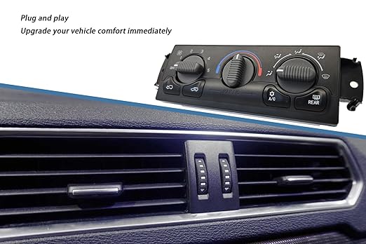 599-218 Front A/C Heater Climate Control Module Panel with Rear Window Defogger Switch Compatible with 1999-2002 Chevy Tahoe Avalanche Suburban Silverado and GMC Yukon Sierra - Image 3