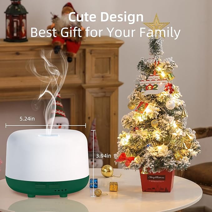 300ML Aromatherapy Diffuser for Home, Quiet Diffuser for Essential Oils with Remote Control, 7 LED Color Changing Light, Scent Cool Mist Air Humidifier - Image 7