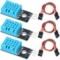 WWZMDiB DHT11 Temperature and Humidity Sensor 3.3V-5V Humidity Measure 20%-95% Temperature Measure 0-50℃ for arduino (3Pcs DHT 11) by WWZMDiB