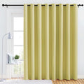 NICETOWN Bedroom Blackout Curtain Panel - (120 inches by 90 inch, Paler Yellow, 1 PC) Energy Saving Thermal Insulated Grommet Blackout Drapery for Patio, Room Divider Curtain by NICETOWN