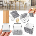 24PCS Square Chair Leg Floor Protectors, Furniture Sliders, Chair Leg Protectors for Hardwood Floors, Non-Slip Felt Furniture Pads, Silicone Cap Covers to Protect Floors, (Fit 1.1" - 1.5") by Indemo