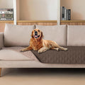 gogobunny 100% Double Sided Waterproof Dog Blanket Soft Pet Bed Cover Reversible Protect Furniture Couch Sofa Car for Puppy Cat Kids (Dark Chocolate/Light Chocolate, 30x80 Inch (Pack of 1)) by gogobunny
