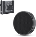 Silicone-Textured Lens Cap for Fujifilm Insta Wide Evo, Aluminum Anti-Dust Anti-Scratches Lightweight Camera Lens Cover with Soft EVA Interior, Accessories for Fuji Wide Evo Lens Protection Cover by JJC