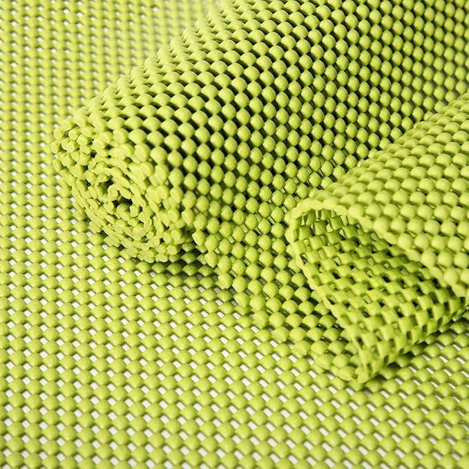 Shelf Liners for Cabinets-Drawer Liner Cabinet Liners for Shelves Kitchen,Non-Adhesive,Non-Slip,Green,12 x 180 inch by vortiara