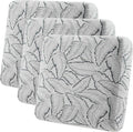 Fuloon Seat Cushion Covers, Stretch Couch Slipcovers Sofa Cushion Protective Solid Chair Slipcovers Washable Suitable for Armchair Loveseat Sofa 3 PC Dark Grey by Fuloon