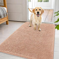 OLANLY Dog Door Mat for Muddy Paws 44x32, Absorbs Moisture and Dirt, Absorbent Non-Slip Washable Doormat, Quick Dry Chenille Mud Mat for Dogs, Entry Indoor Entryway Carpet for Inside Floor, Peach by OLANLY