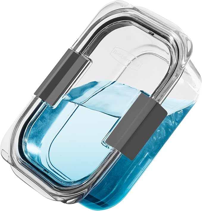 Rubbermaid Brilliance Tritan Plastic Food Storage Containers BPA Free Airtight Lids Ideal for Lunch Meal Prep & Leftovers Set of 5 (3.2 Cup) - Image 3
