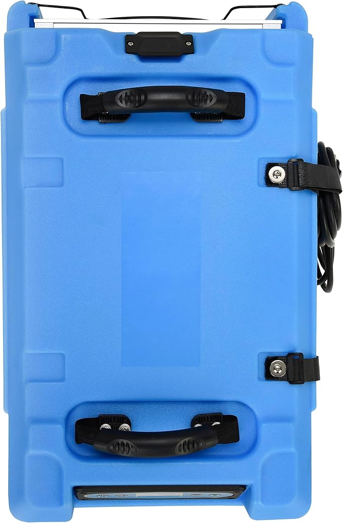 BlueDri 150PPD Low Grain Refrigerant (LGR) Compact Portable Commercial Dehumidifier Industrial Water Damage Equipment for Home and Basements, DH76, Blue - Image 6