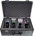 Vault Trading Card Storage Box - Lockable Sports Cards Hard Case with Spring-Loaded Pushers for Top Loaders & Graded Cards - 4 Row by CardTitan