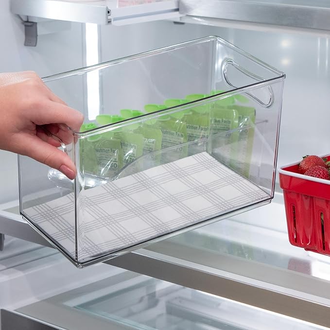 S&T INC. Fridge Liners, Shelf Liners for Kitchen Cabinets and Storage Bins, Non Adhesive Refrigerator Liners, Washable and Absorbent, 12 Inch x 24 Inch, Plaid, 5 Pack - Image 5