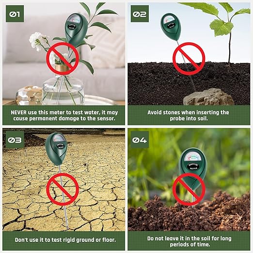 Plant Moisture Meter, Plant Water Meter, Soil Moisture Meter for House Plants for Garden, Lawn, Farm, Indoor & Outdoor Use, No Batteries Required (2 Packs Green) - Image 6