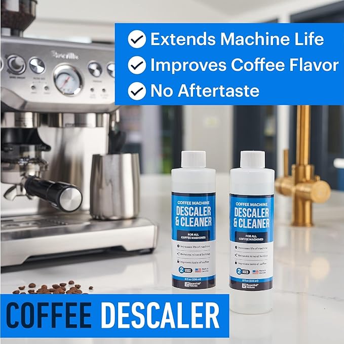 Essential Values Descaling Solution for Delonghi Keurig Breville Nespresso (4 Uses) - Coffee Machine Descaler Cleaner - Liquid To Descale Automatic Coffee Makers & Espresso Machines - Image 2