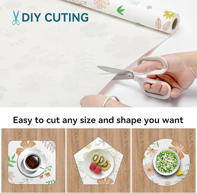 Bulk Shelf Liner 12in by 60 in Cupboard Liner Shelving Paper for Cabinets and Drawers Pantry Shelf Liners for Kitchen Cabinets Non-Adhesive - Image 4