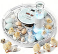MeeF incubators for Hatching 28 Eggs,Independent atomizing humidifier, Auto Flip, Additional Equipped Well as Duck and Goose Egg Trays That can Hold 12 Eggs.(White) by MeeF