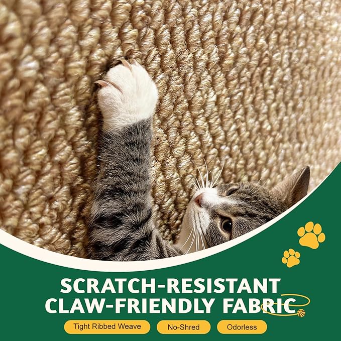 Corner Cat Scratcher | Cat Scratchers Wall Mounted with Faux Sisal & Carpet Pad, 23.6x11.8 Inch Furniture Protector for Indoor Cats to Protect Couches & Walls​ - Image 2