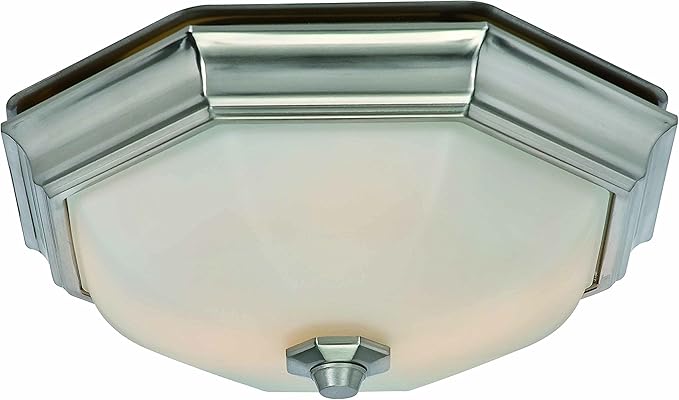 Good Housekeeping (80213) Athens 80 CFM 2.0 Sones Decorative Bathroom Ventilation Exhaust Fan with Light (LED Bulbs Included) by GoodHousekeeping