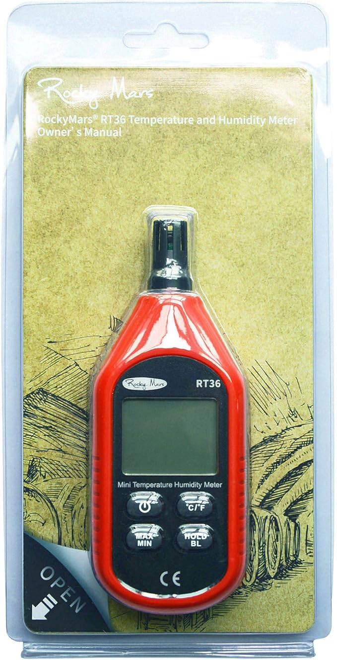RT36 Temperature and Humidity Monitor Digital Hygrometer with Battery Low Indicator, LCD Display - Image 3