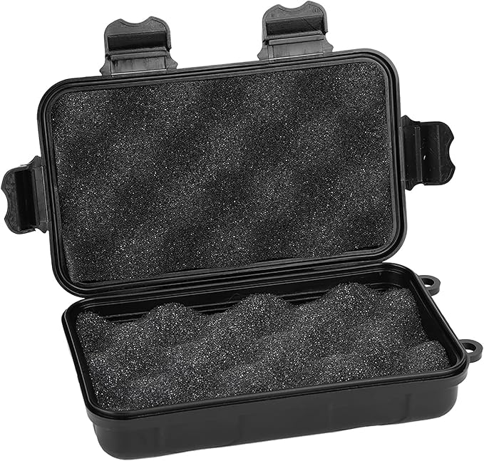 Water - Tight Storage Box | EDC Outdoor Survival Container for Electronics/Fishing Gear/Camping | Particle - Protected & Shock - Absorbing Dry Box with Silicone Gasket, 2 Sizes (Large - Image 2