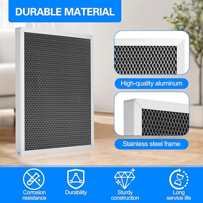 5443 Washable Dehumidifier Filter MERV 8 Replacement for Aprilaire Whole-House Dehumidifiers Models 1830, 1830CS, 1830W, 1830Z, 1850, 1850CS, 1850D, 1850W, 1850Z, 1852 Dimensions 10"x12"x1", 2 packs - Image 5