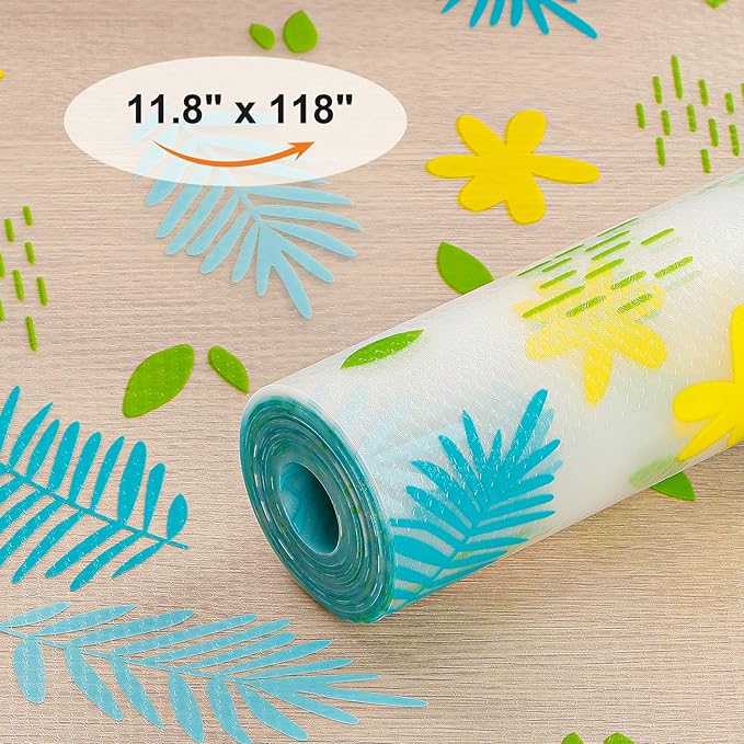 Cooyes Shelf Liner – Premium Non-Adhesive Cabinet & Drawer Liner for Kitchen – Waterproof Shelf Paper with Modern Pattern – Durable EVA Cabinet Mat – Easy to Cut （17.5" W x 78.7" L） - Image 8