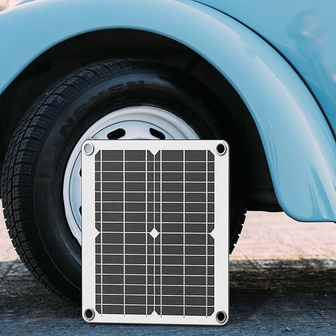 Waterproof 20W 12V Solar Battery Charger ，Maintainer Pro with UltraSmart MPPT Controller, 12V Solar Panel Trickle Charging Kit for Car, Boat, Marine, RV, Trailer (SP-20W) - Image 3