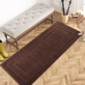 PURRUGS Dirt Trapping Door Mat 24" x 59", Non-Slip/Skid Machine Washable Entryway Rug, Dog Doormat, Super Absorbent Welcome Mat for Muddy Wet Shoes and Paws, Brown by PURRUGS