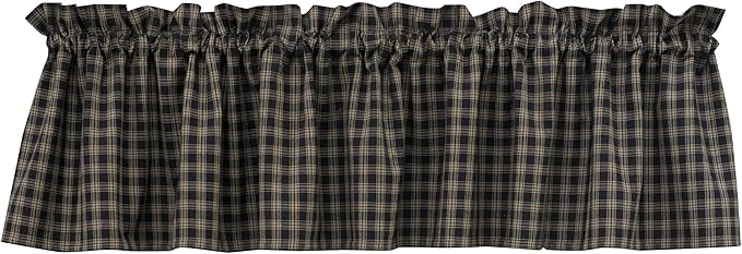 Sturbridge Black Valance 72" x 14" by ParkDesigns