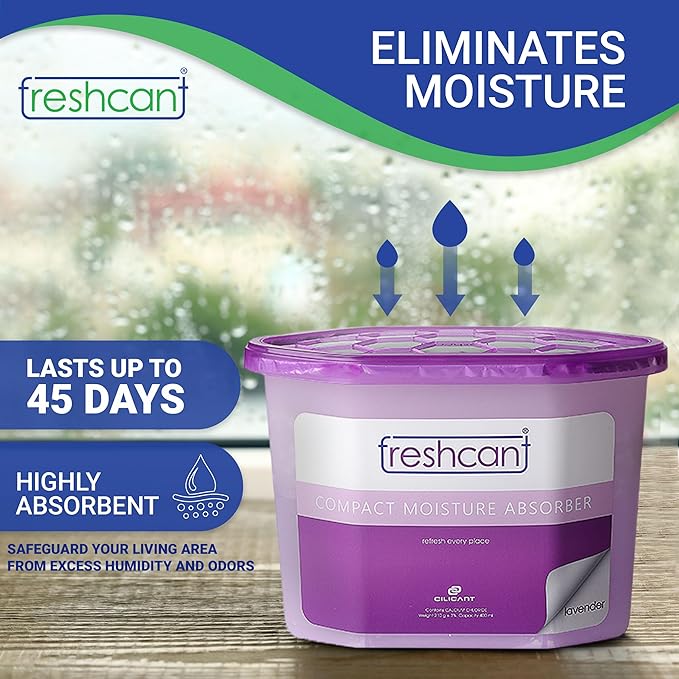 Moisture Absorber Bundle, Room and Closet Freshener, Moisture and Odor Absorber for Home, Rooms, Basement, Garage, Prevents Musty Odor, Controls Moisture, Pack of 12, Lavender Scent - Image 2