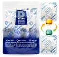 Dry & Dry 50 Gram [60 Packs] Orange Indicating(Orange to Dark Green) Mixed Silica Gel Packets - Food Safe Rechargeable Silica Packets Desiccants Silica Gel Packs Silica Gel Packets by DryDry
