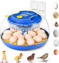 18-36 Eggs Incubators for Hatching Eggs with Automatic Egg Turning and Humidity Control, for Chicken, Duck, Quail, Goose, Parrot Eggs - 360° View for Farm, Classroom, Home Use by Unknown
