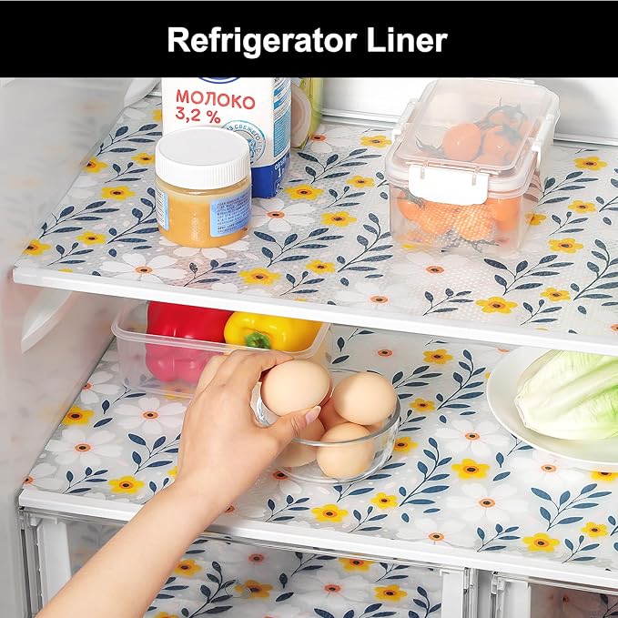 Cooyes Shelf Liner – Premium Non-Adhesive Cabinet & Drawer Liner for Kitchen – Waterproof Shelf Paper with Modern Pattern – Durable EVA Cabinet Mat – Easy to Cut （12" W x 360" L） - Image 5