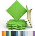 12 Pack Acoustic Panels Self Adhesive Sound Proof Foam, High Density Sound Acoustic Panel, 12X12X0.4 Inch Square Panels in Home, Office, Reccording Room, Studio,and more(Fruit Green) by Amantech