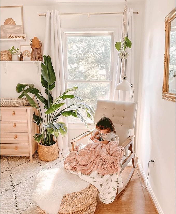 NICETOWN 100% Blackout Window Curtain Panels, Cold and Full Light Blocking Drapes with Black Liner for Nursery, 84 inches Drop Thermal Insulated Draperies (White, 2 Pieces, 52 Wide Each Panel) - Image 8