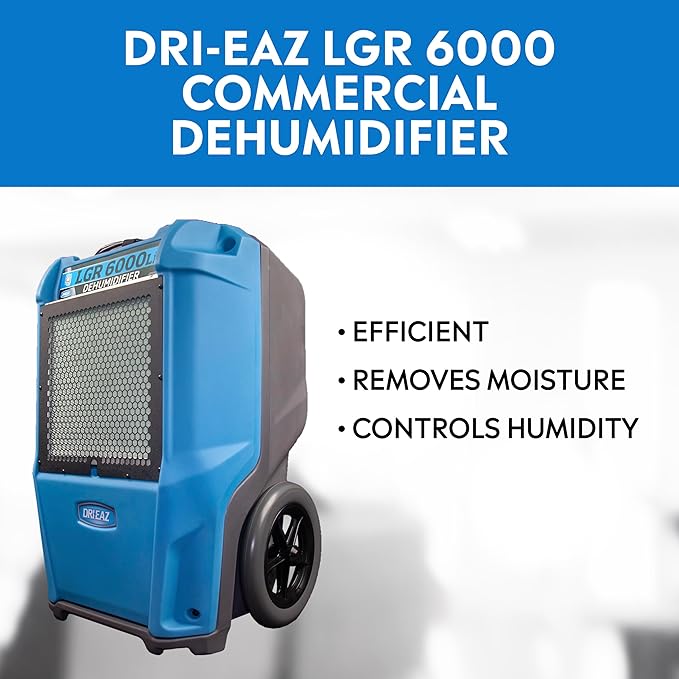Dri-Eaz LGR 6000Li Commercial Dehumidifier with Pump, Portable Industrial Dehumidifier (F600) - Image 5