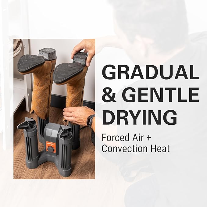 DryGuy Two-Pair Boot Dryer, Fast Convection & Forced Air Drying for Boots, Quiet, Compact Design, Odor Control with Optional Scent Pods, Dries 2 Pairs of Boots Simultaneously, Home or Garage Use - Image 2