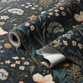 Vintage Floral Drawer Liner, Non-Adhesive and Strong Non-Slip Floral Shelf Cabinet Drawer Liners for Kitchen, Waterproof Cupboard Liners,Easy to Clean,12IN x 10FT,Dark Green by Amiitay