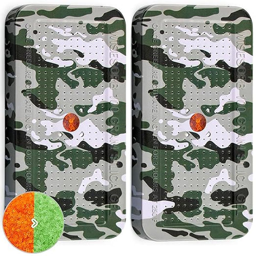 100 Gram Camouflage Gun Safe Dehumidifier Silica Gel Canister Rechargeable Dehumidifier Desiccant Reusable Indicating Desiccant Moisture Absorber with Visible Window [2PACK] by Wisesorb