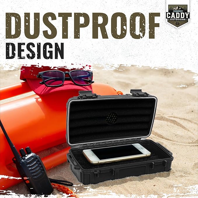 Waterproof Storage Case 1.2 L Capacity – Heavy-Duty Gear Box with Foam, Carabiner & Lanyard – Crushproof, Airtight Outdoor Container for Camping, Hiking, Fishing - Image 8