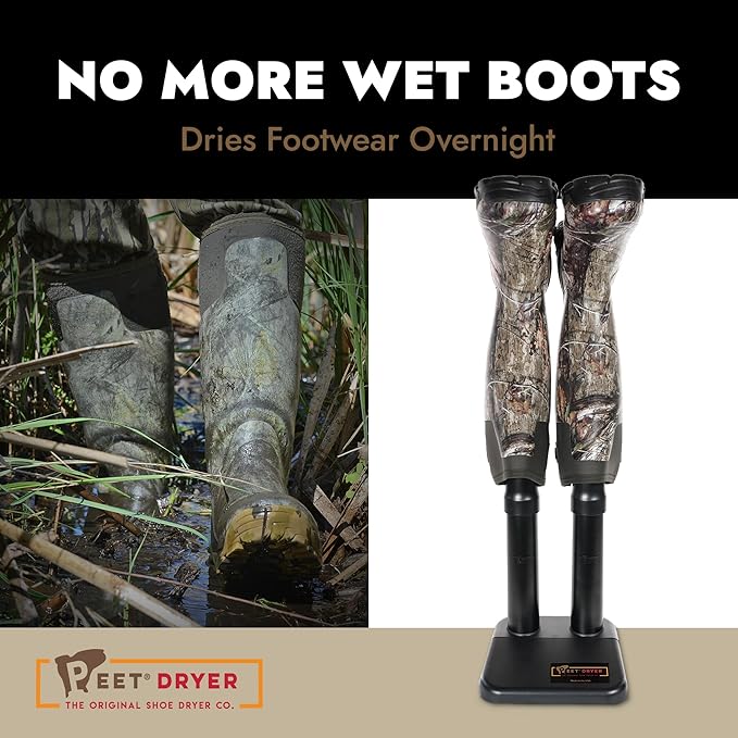 PEET, Original XL Tall Electric Shoe & Boot Dryer, Effective Drying for Hunting Boots, Hiking Boots & Outdoor Gear, Made in USA, Black - Image 2
