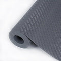 Hersvin Shelf Liners 12 in x 20 ft EVA Drawer Mats, Non-Adhesive Cupboard Pad, Kitchen Cabinet Lining Fridge Cushion (Gray Crossed Stripe, 30.5x610cm) by Hersvin